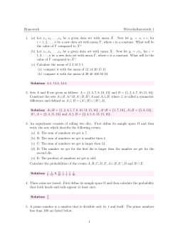 Homework Wirtschaftsstatistik 1 1. (a) Let x1,x2,...,xn be a given data