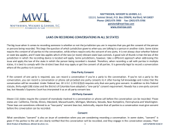 Laws On Recording Conversations In All 50 States