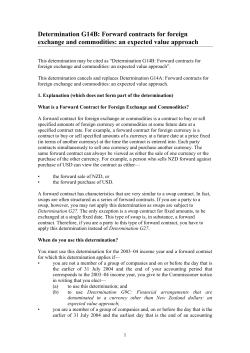 Determination G14B - Policy Advice Division