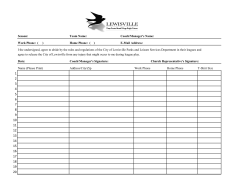 Season: Team Name: Coach/Manager`s Name: Work Phone