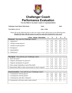 Coaches Performance Evaluation