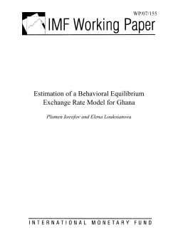 Estimation of a Behavioral Equilibrium Exchange Rate Model