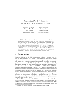 Comparing Proof Systems for Linear Real Arithmetic with LFSC