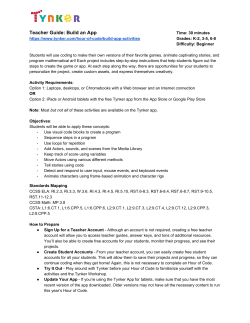 Teacher Guide: Build an App