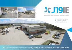 TO LET Chilled Distribution Warehouse 16,772 sq ft on a total site