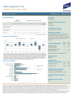 Baird LargeCap Fund