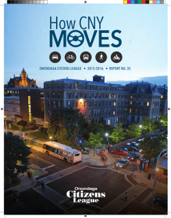 How CNY Moves - Onondaga Citizens League