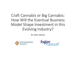 Craft Cannabis or Big Cannabis: How Will the