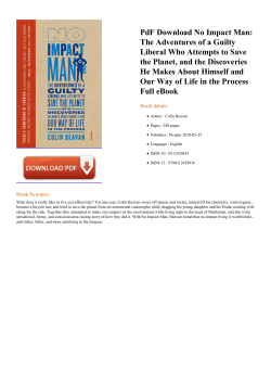 PdF No Impact Man: The Adventures of a