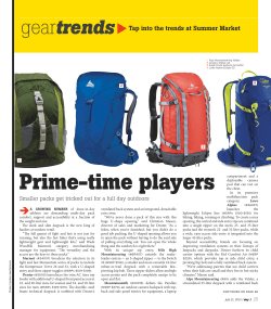 Prime-time players - ALPS Mountaineering