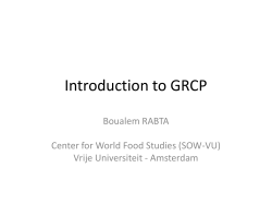 Introduction to GRCP
