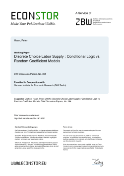 Estimating labor supply functions using a discrete rather than a