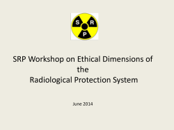 SRP Workshop on Ethical Dimensions of the Radiological