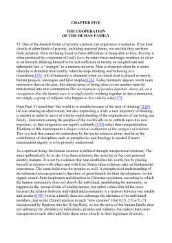 CHAPTER FIVE THE COOPERATION OF THE HUMAN FAMILY 53