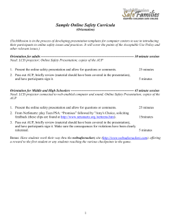 Online Safety Curricula
