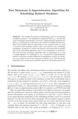 Fast Monotone 3-Approximation Algorithm for Scheduling Related