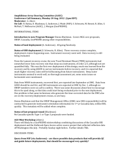 Amphibious Array Steering Committee (AASC) Conference Call