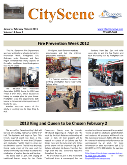 Fire Prevention Week 2012 2013 King and Queen to be Chosen