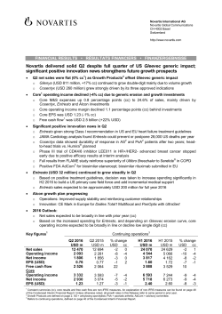 financial results - q2 2016
