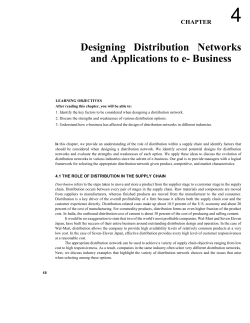 Designing Distribution Networks and Applications to e