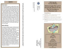 Methods Update Rule and 12 Essential QC Elements for the