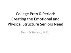 College Prep 0-Period - Washington School Counselor Association