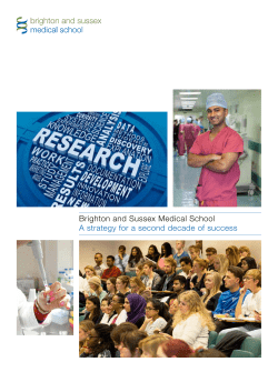 Brighton and Sussex Medical School A strategy for a second decade