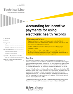 Technical Line: Accounting for incentive payments for using