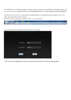 How to use VLC PLAY our RTSP