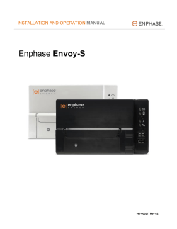 Envoy-S Installation and Operation Manual