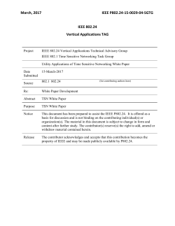 Describe why TSN is needed in a utility