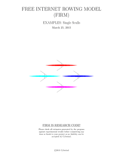 FREE INTERNET ROWING MODEL (FIRM)