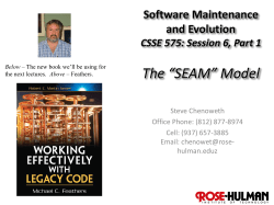 Construction and Evolution CS5704: First Class - Rose