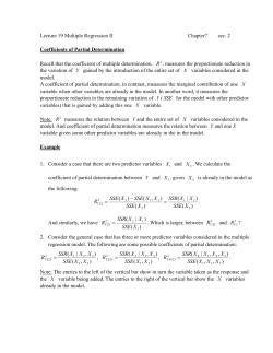 Lecture 18 Multiple Regression II Chapter 8 sec