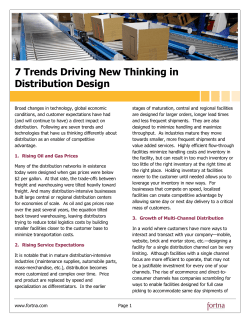 Distribution Design - 7 Trends Driving New Thinking
