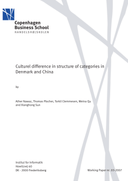 Comparing User and Software Information Structures for
