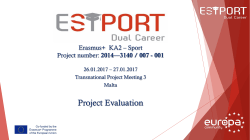 Sport Tutor - European project ESTPORT