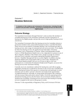 outcome 1: population health and safety