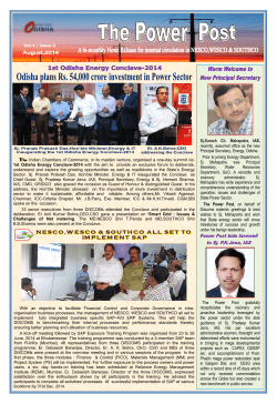 Sj.Suresh Ch. Mahapatra, IAS, recently, assumed