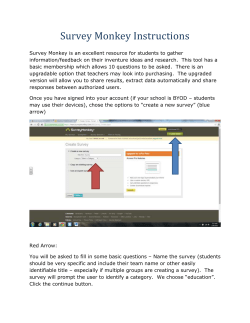 Survey Monkey Instructions