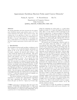 Approximate Euclidean Shortest Paths amid Convex