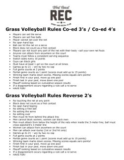 Grass Volleyball Rules 2016