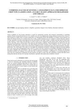 combined analysis of sentinel-1 and rapideye data for improved