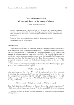 On a characterization of the unit interval in terms of clones