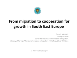From migration to cooperation for growth in South East Europe