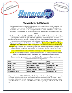 Hurricane Jr. Golf Tour