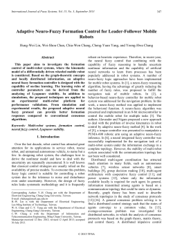Adaptive Neuro-Fuzzy Formation Control for Leader