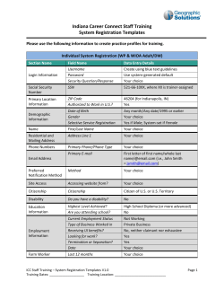 Individual/ Employer Registration Template