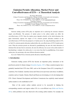 Emission Permits Allocation, Market Power and Cost