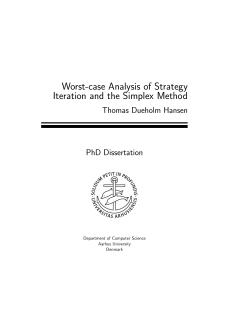 Worst-case Analysis of Strategy Iteration and the Simplex Method